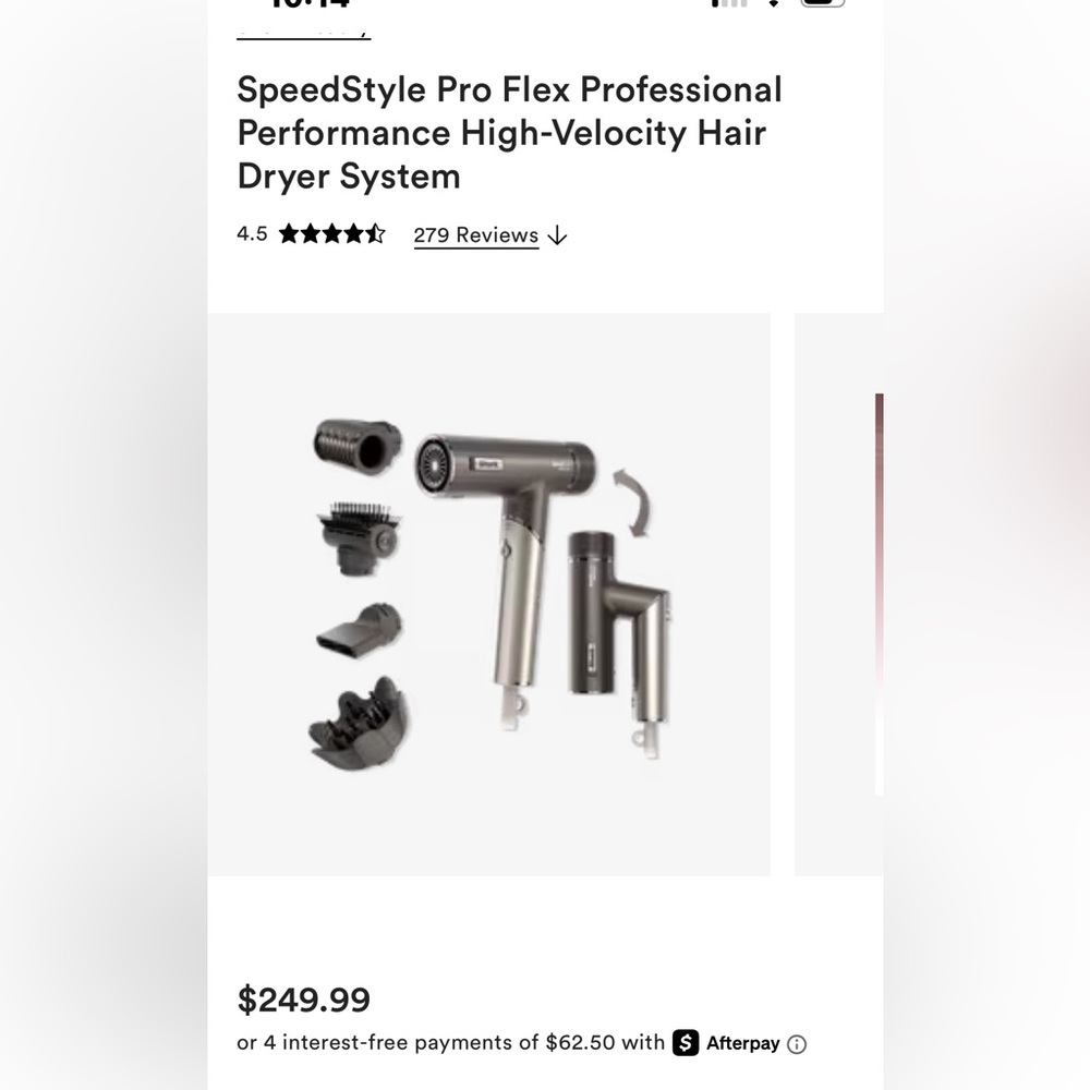 Shark SpeedStyle PRO FLEX Hair Dryer System with 5 attachments